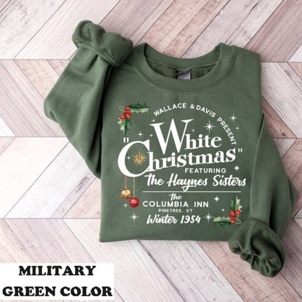 White Christmas Movie Sweatshirt, Wallace And Davis Sweater, Haynes Sisters .